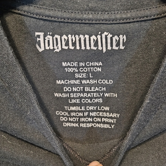 Jagermeister 56 Black T-Shirt Size L - Picture 4 of 4